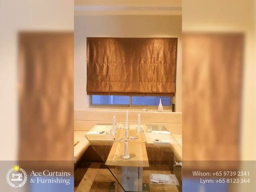 bronze roman blinds