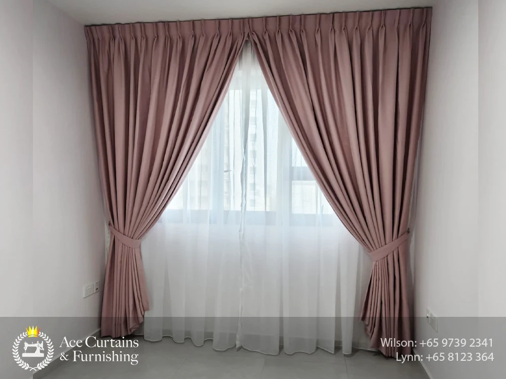 day curtains and pink night curtains