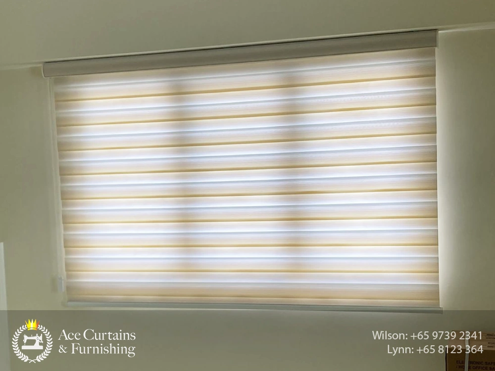 bedroom beige dimout korean blinds