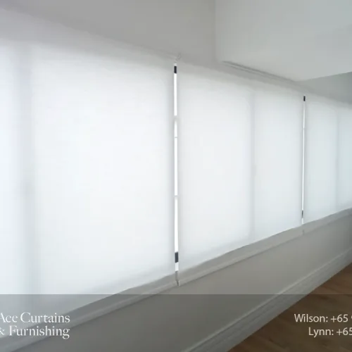 dimout roller blinds at home walkway